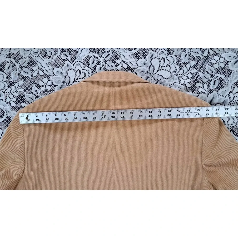 Corduroy Blazer Men's‎ 44L Tan Brown Two Button Elbow Patches Single Vent Preppy
